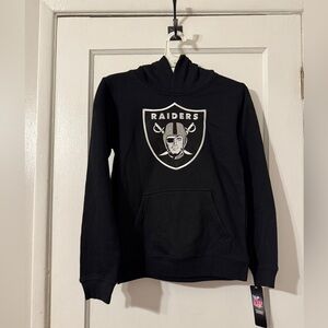 Raiders youth hoodie size medium